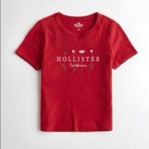 NWOT hollister flower tee